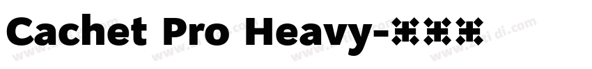 Cachet Pro Heavy字体转换